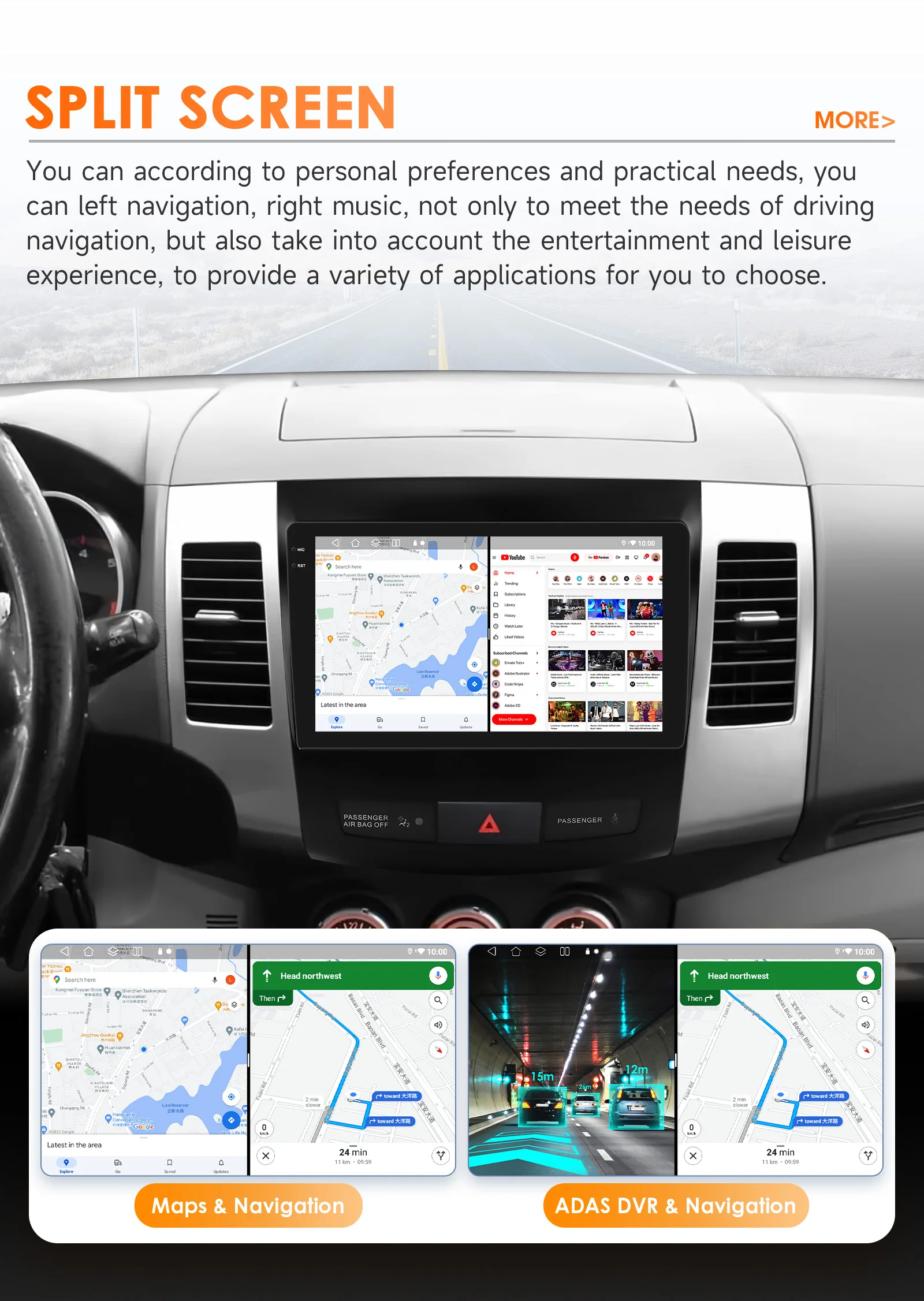 9" Hizpo 2Din Android Auto Car Radio for Citroen C-Crosser Peugeot 4007 Mitsubishi Outlander 2 2005 - 2011 Snapdragon 360° CAM