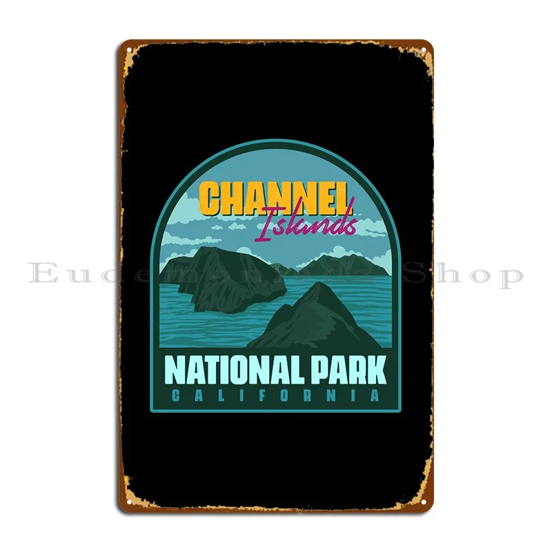 Channel Islands National Metal Sign Print Decorazione Divertente Murale Murale Tin Sign Poster
