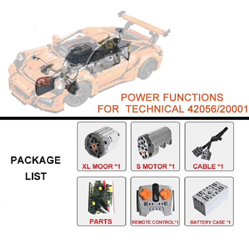 New Power Functions For 42056/20001 Motorizing Car Building Blocks With PDF  Engine SWAP (Only Motor Engine,No Car) - AliExpress
