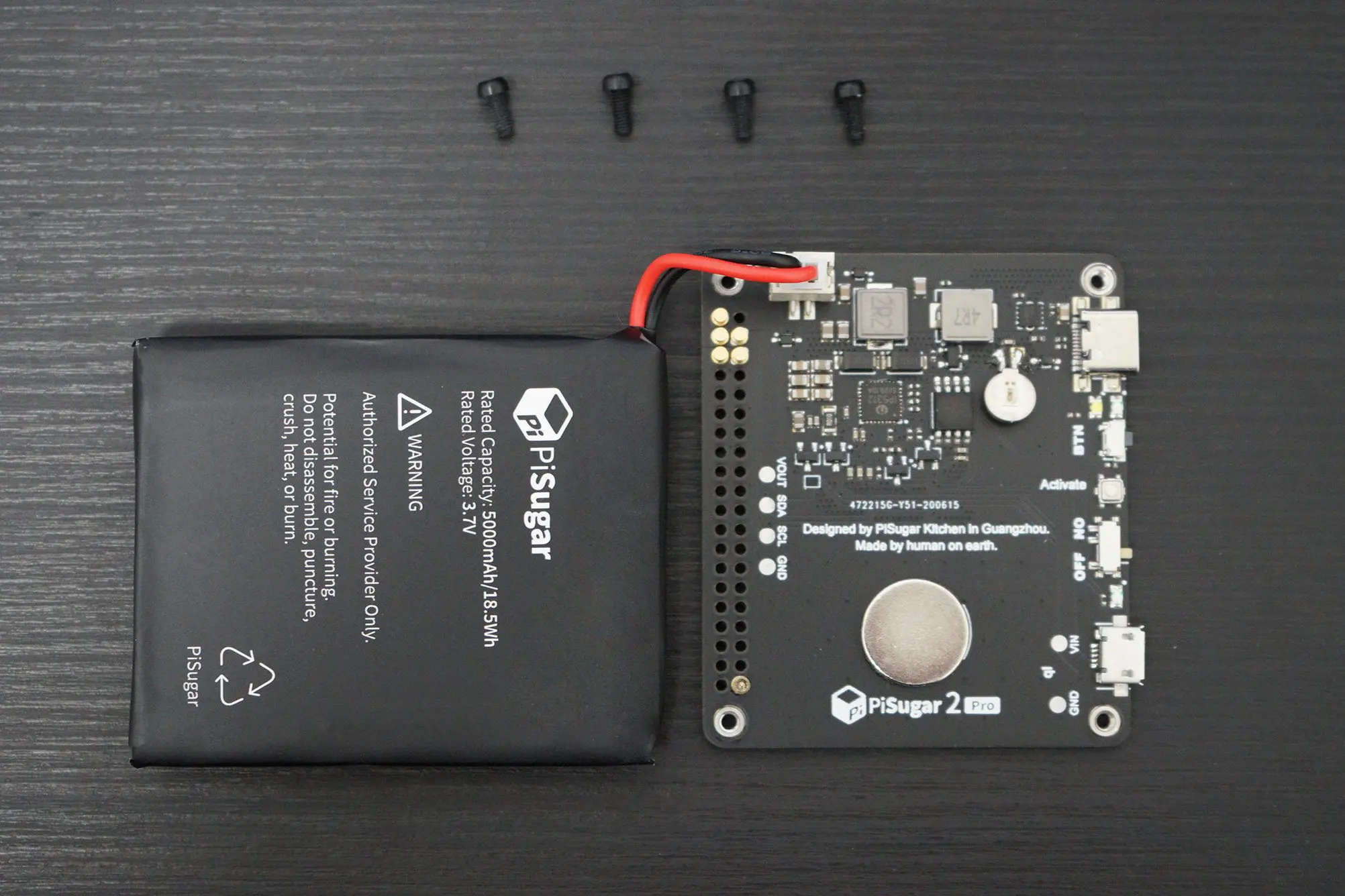Pisugar 2 Pro Battery for Raspberry Pi 3B 3B+ 4B