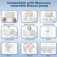 Silicone Flange Inserts for Breast Pumps Electric Breast Pumps Shield/Flange Nipple Tunnel Narrow Connector Feeding Essential 2