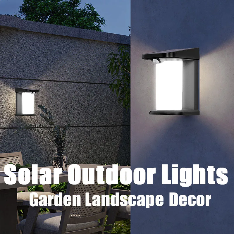 Solar Wall Lights Waterproof Outdoor Garden Courtyard Projection Lighting Villa Porch Decoration Lighting Street Atmosphere Lamp