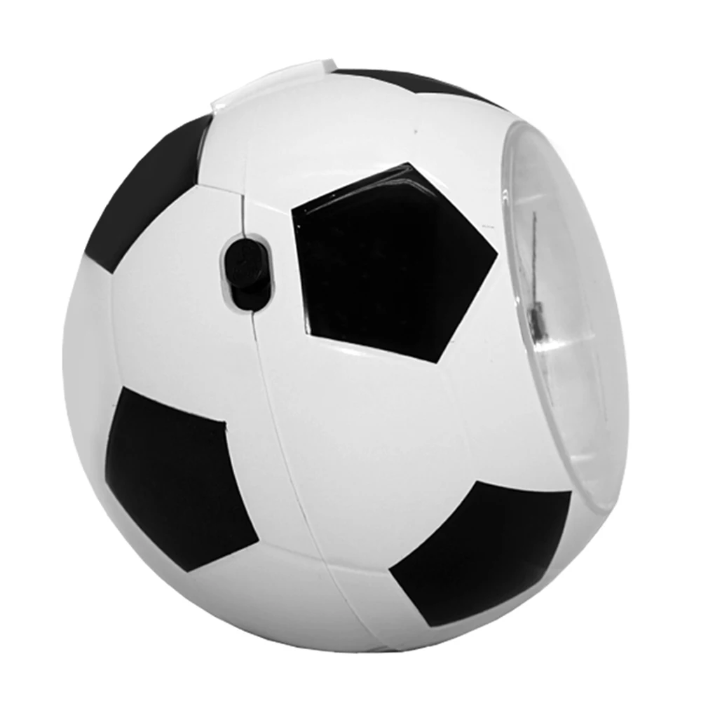 Football Creative Table Clock Simplified Student Silent Alarm Clock Home Desktop Cute Children's Cartoon Fun Time English Clock