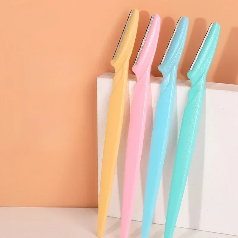 Eyebrow Trimmer Set Eyebrow Trimmer Eyebrow Razor Set Hair Shaver Eyebrow Razor Facial Hair Remover Eyebrow Trimmer Blade Face Shaver 1-3Pcs Portable Epilation Hair Removal Safety Cutting Woman Makeup Tools