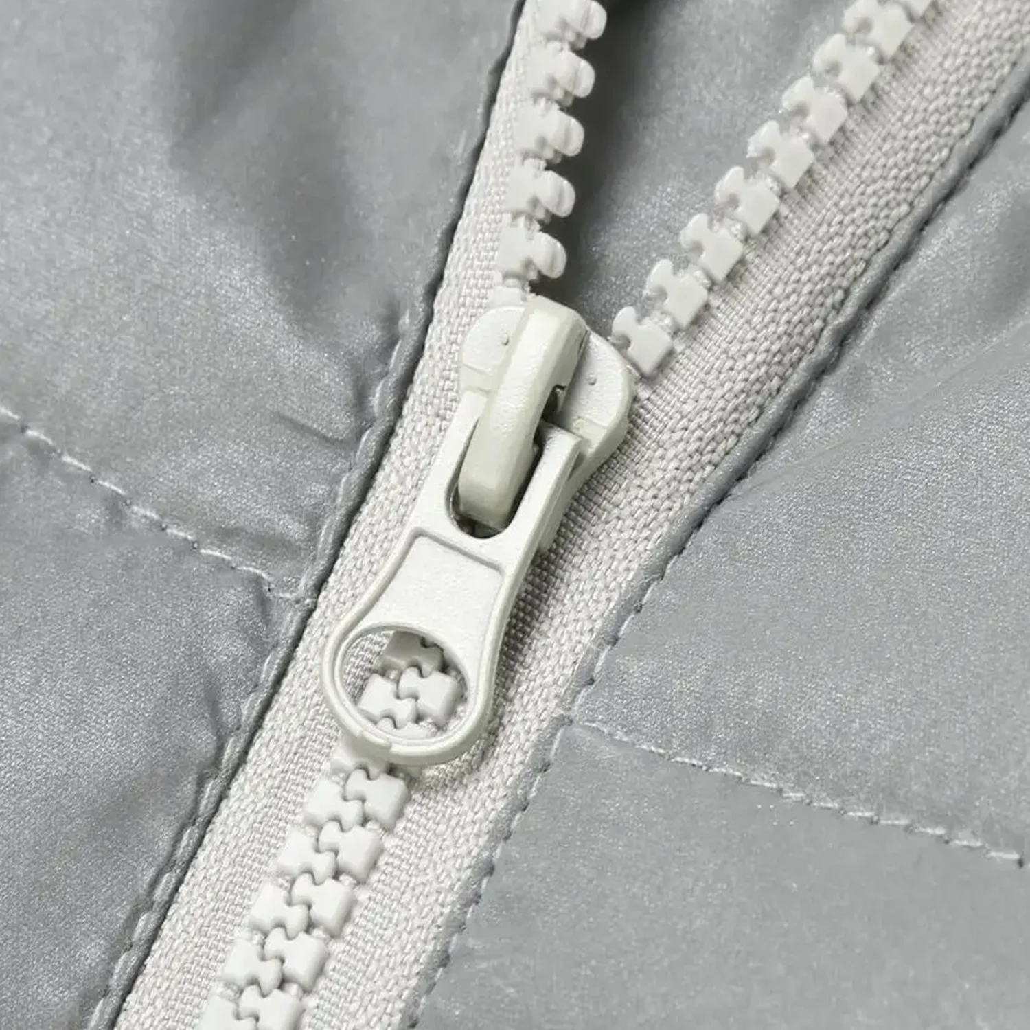 Thermal-Insulated Reflective Parka Jacket Unisex Winter Coat Detachable Hood Night Commuting Safety Outerwear Cycling Outdoor