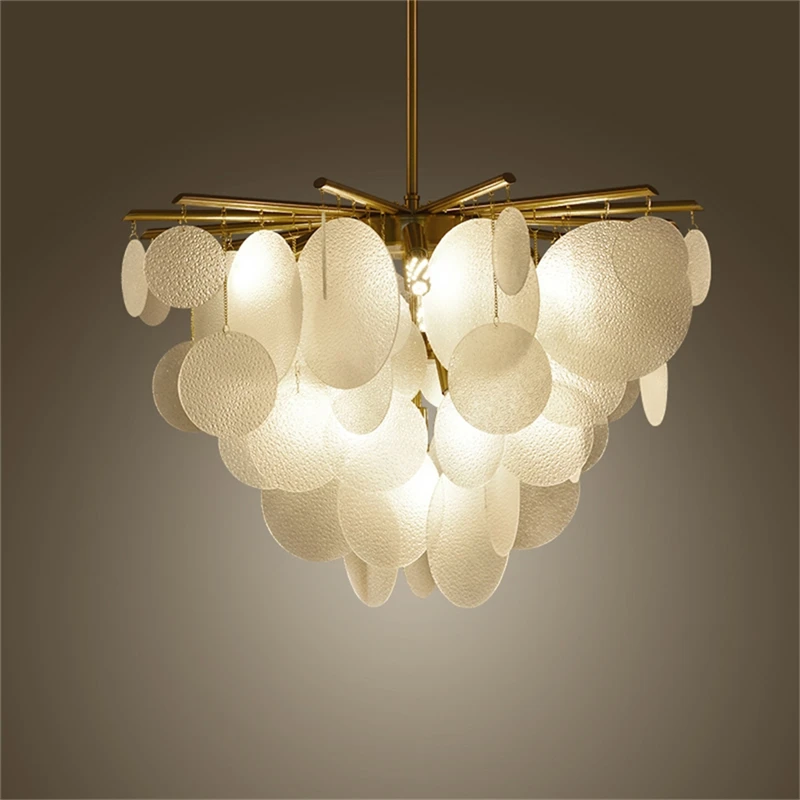 

Nordic Luxury Crystal Chandeliers LED Lighting Decoration For Living Room Restaurant Crystal Iron Art E14 Hanging Light Fixture