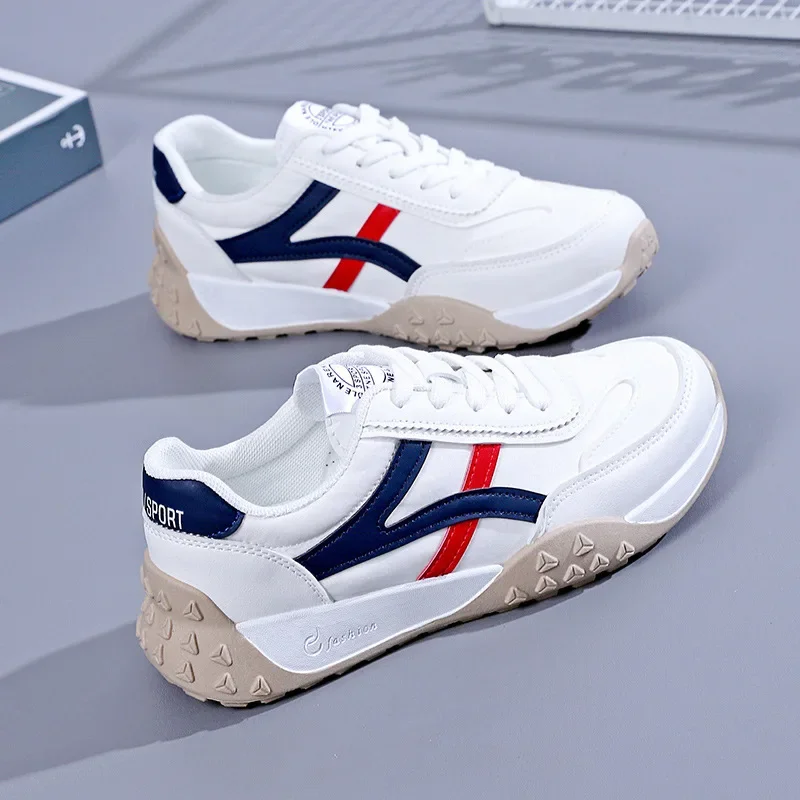 Fashion Women's Vulcanized Shoes Breathable Sneakers Woman Lace-up Soft Bottom Flats Shoes Casual Sneaker Zapatos Mujer