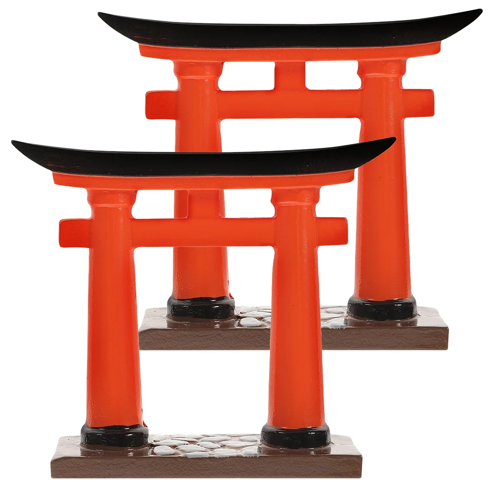 

Japanese Torii Gate Model Simulation Torii Statue Decor Miniature Torii House Model Decor Sandtable Micro Landscape Props