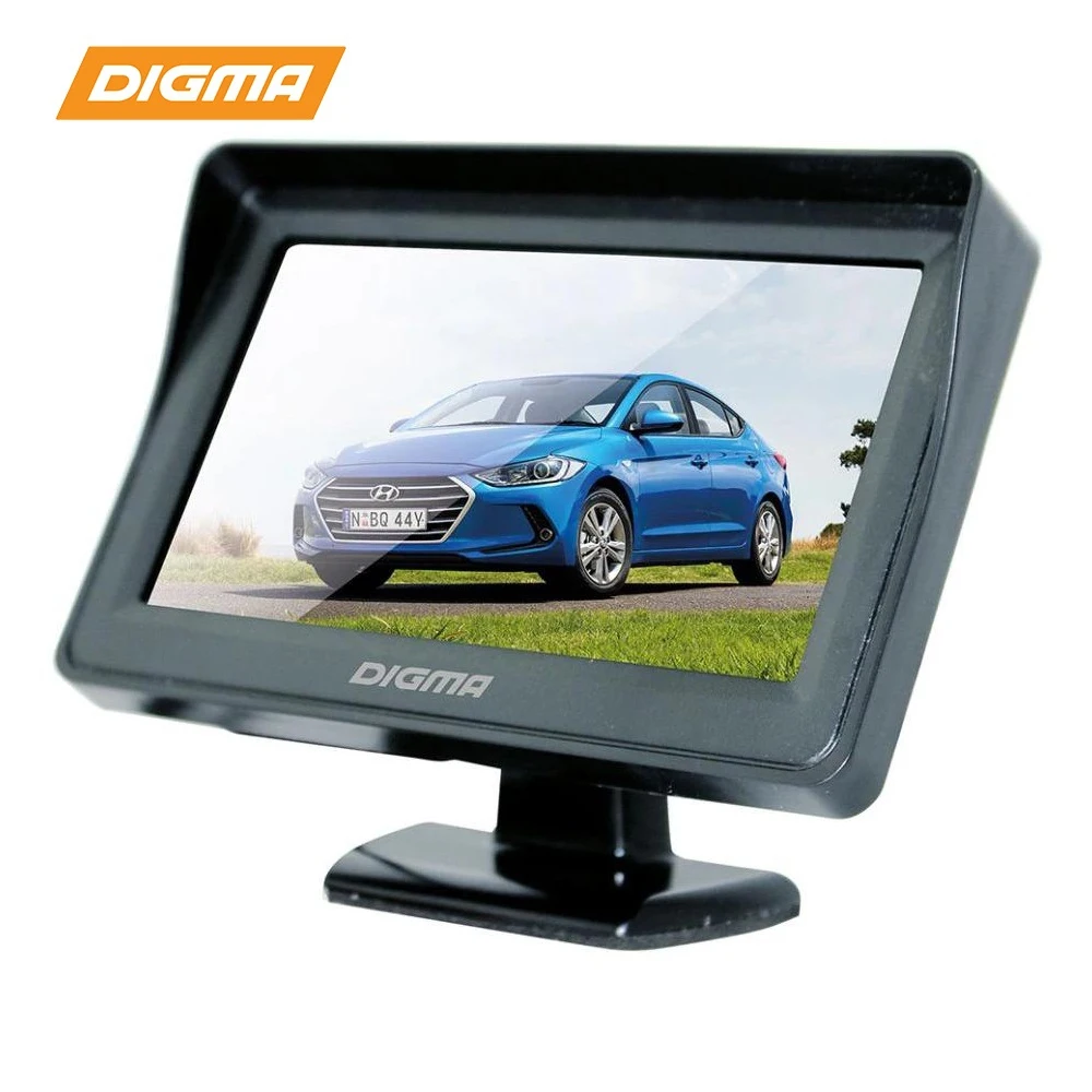 Автомобильный монитор Digma DCM-430 4.3" 16:9 480x272 2.5Вт |