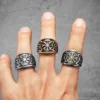 Viking Compass Celtic Knot Men Rings Stainless Steel Women Jewelry Vintage Punk Cool Stuff Fashion Accessories Gift Wholesale 2