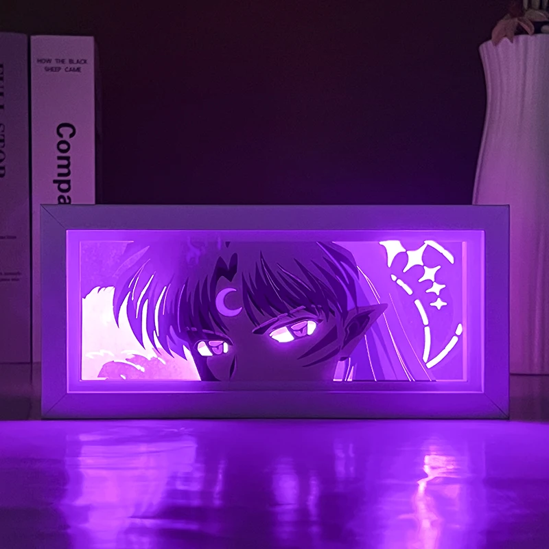 Anime Light Box Kids Night Light 3D Anime Eyes Layered Paper Cut Shadow Box  Mdf Frame Led Lights Table Lamp Kid Brithday Gift - AliExpress