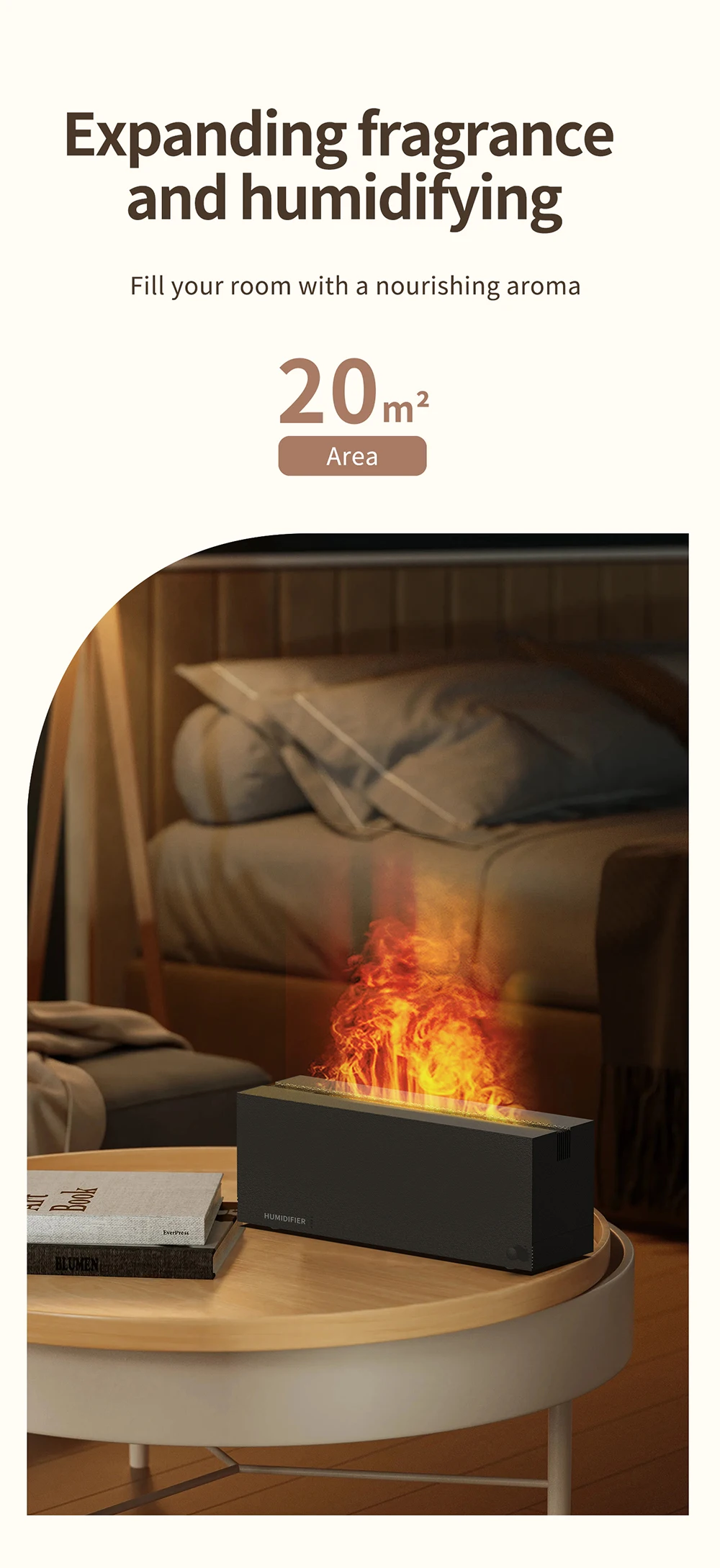 2023 Flame Humidifier Type-C USB Ultrasonic Aroma Diffuser LED Cool Mist Maker Fogger Essential Oil Room Fragrance Home Office