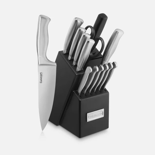 Farberware EdgeKeeper 14-Piece Forged Triple Rivet Kitchen Knife Block Set  knives set knife set - AliExpress