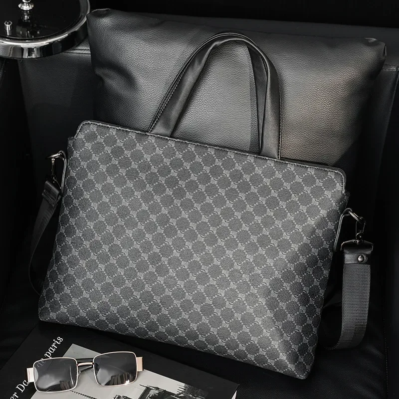 

Men Business Casual Top-Handle Bags Briefcase Men Handbag Fashion Print Shoulder Messenger Bag Crossbody Laptop Bag Totes