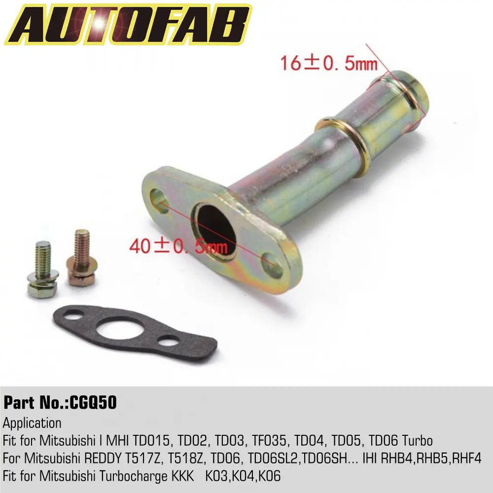 Epman Turbo Oil Drain Return Pipe Kit For Ball Bearing GT25 GT28 GT30 GT35