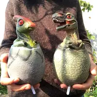 Lovely T-rex Triceratops Dinosaur Egg PVC Model BB Device Development Kids Toy 1