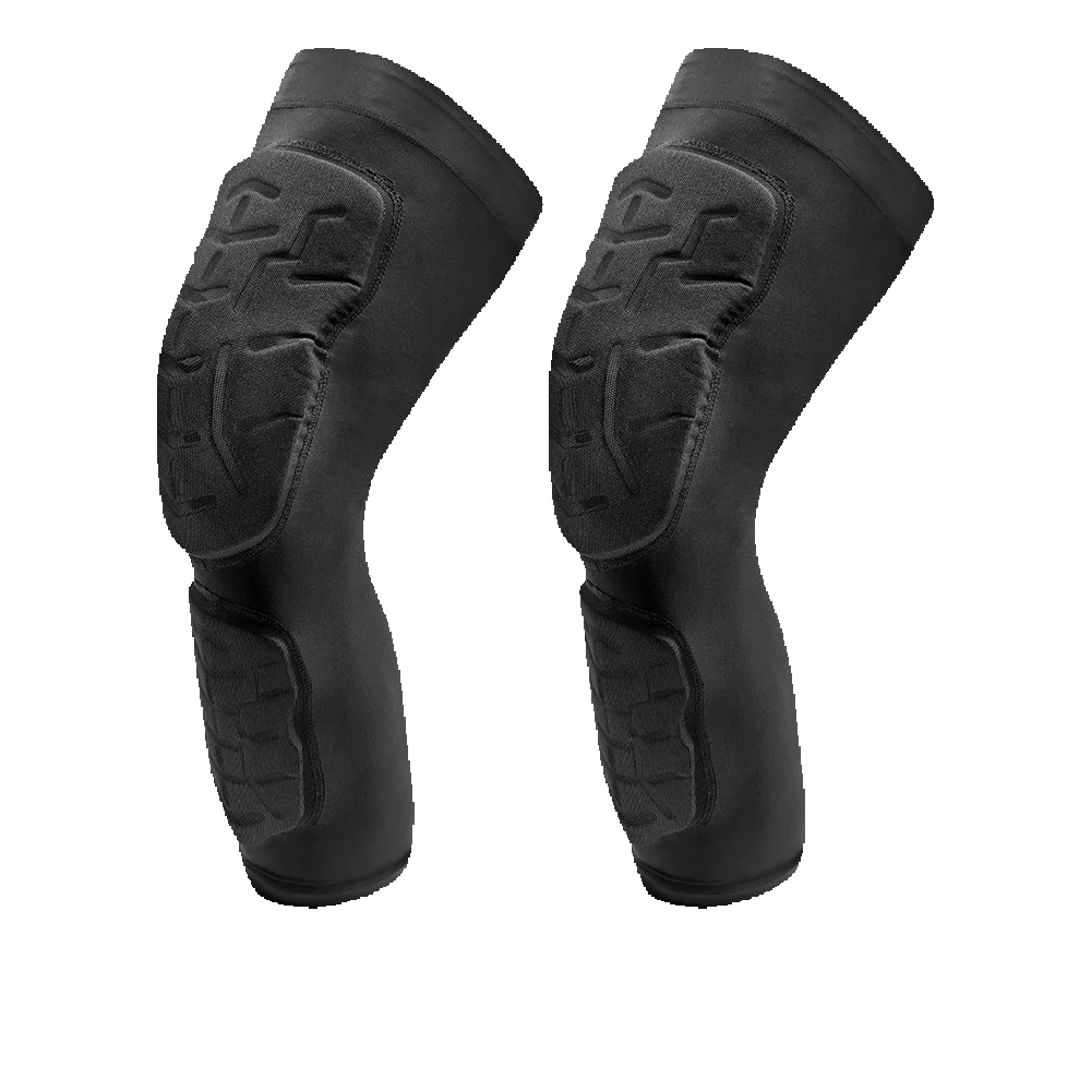 Ginocchiere sportive da calcio e basket in cotone doppio anticollisione, ad asciugatura rapida, per ciclismo, polpaccio_voghion.com