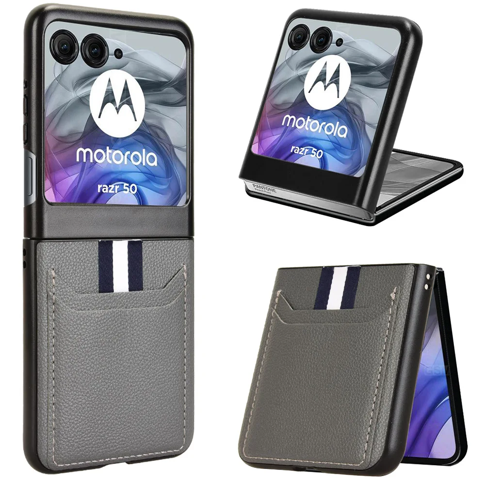 Sleek PU Leather Card Holder Lightweight Protective Phone Case