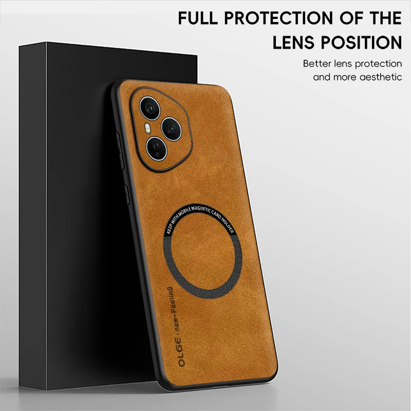Premium Soft PU Leather Magnetic Protective Case - Elegant Cover