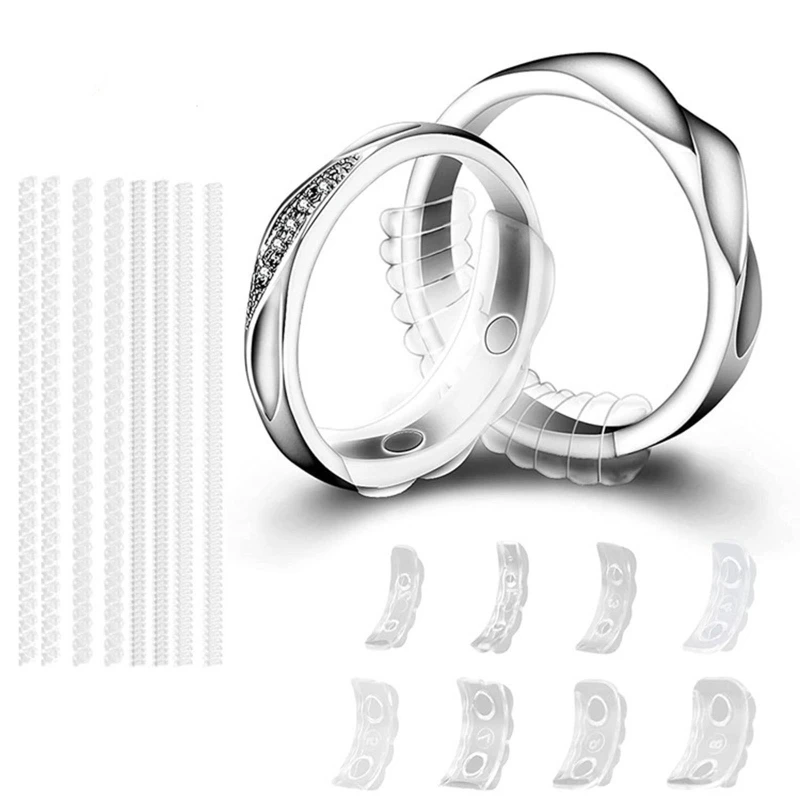 Invisible 8 Pcs Ring Size Adjuster to Fit Any Loose Rings Assorted