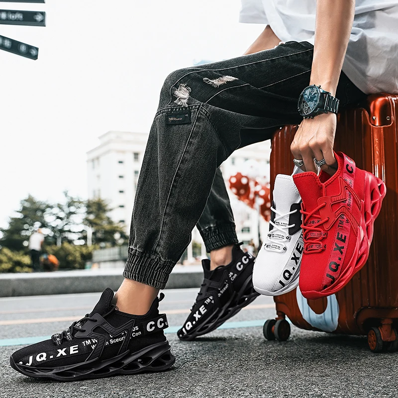 Original Sneakers Men High Quality Running Shoes Mesh Breathable Casual Shoes Big 48 Tenis Luxury Brand Shoes Zapatillas Hombre