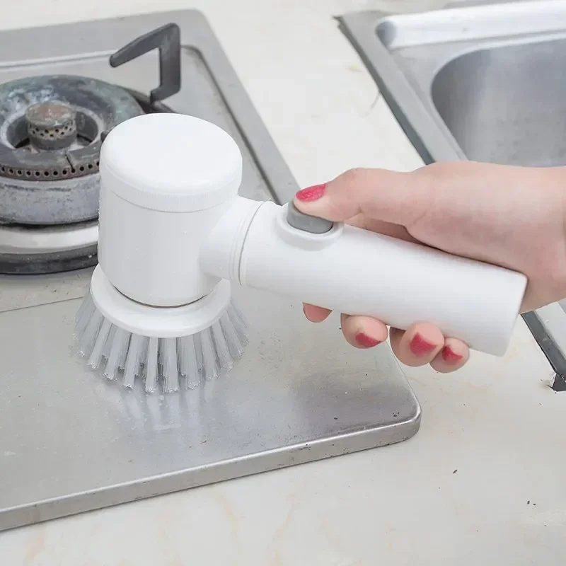 Wireless Electric Cleaning Brush USB Rechargeable Housework Kitchen Dishwashing Bathtub Tile Professional Cleaning Brush