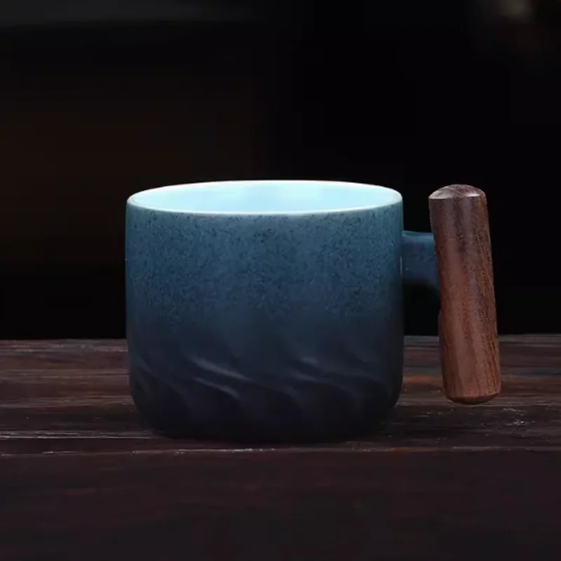 Vintage Wooden Handle Mug 2