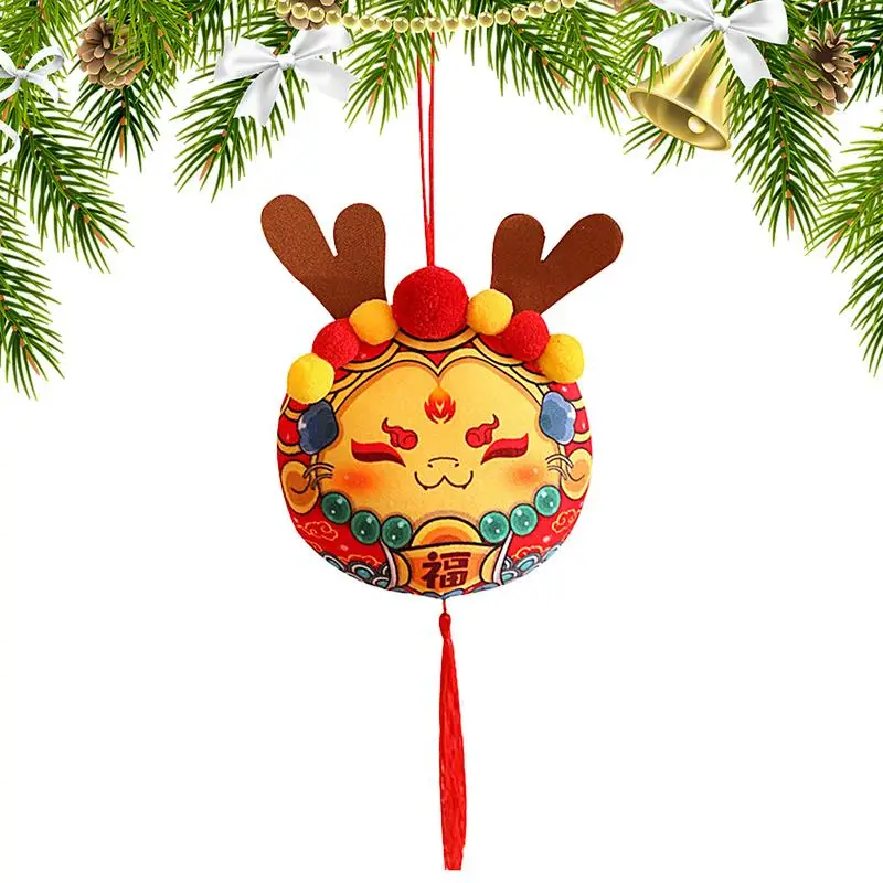 

Year Of 2024 Dragon Plush Toy Plush Pendant Stuffed Animal Dragon Holiday Pendants Year Of The Dragon Zodiac Dragon Plushies Car