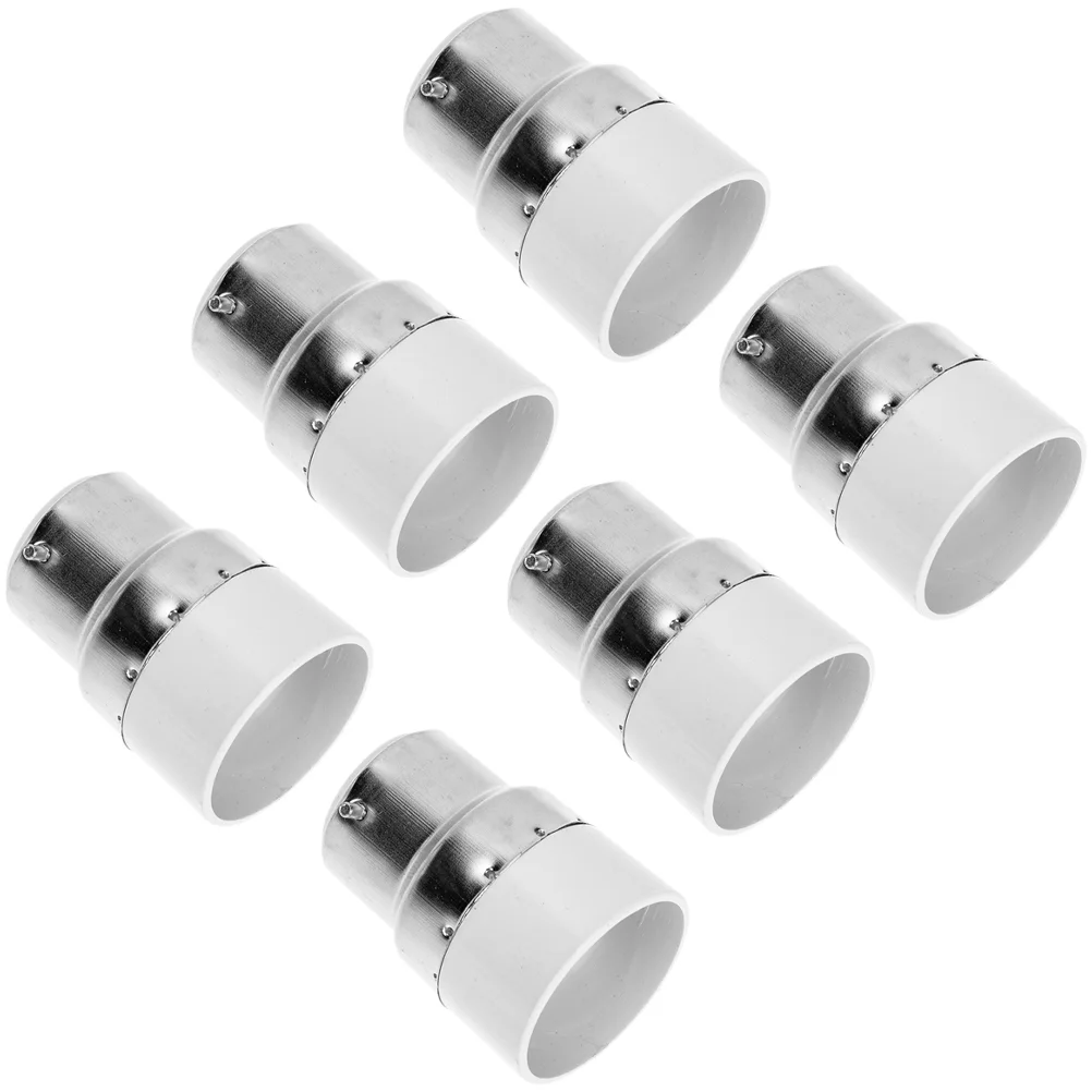 

6 Pcs Convert Lamp Head Light Bulb Base Converter Socket Adapter Desk B22 to E14 Replacement Holder