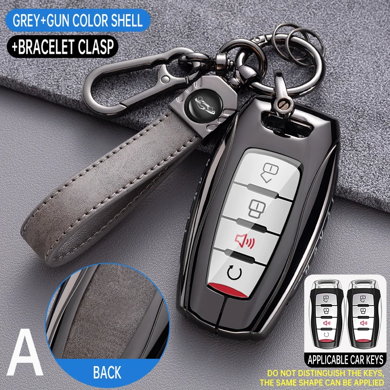 Zinc Alloy Car Remote Key Case key case key protector Cover Holder Shell For Great Wall Haval Hover H1 H4 H6 H7 H9 F5 F7 H2S GMW Coupe Auto Accessories