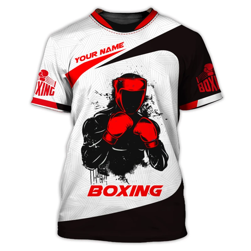 Boxing Fitness Sport Mma T-shirt Men's Clothing Customize 3D Print
