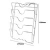 Kitchen Organizer Rack Wall Hanging Pot Cover Rack Five-Layer Pot Lid  Metal Rust-Free Multifunctional Rack Pot Lid Storage Rack 6