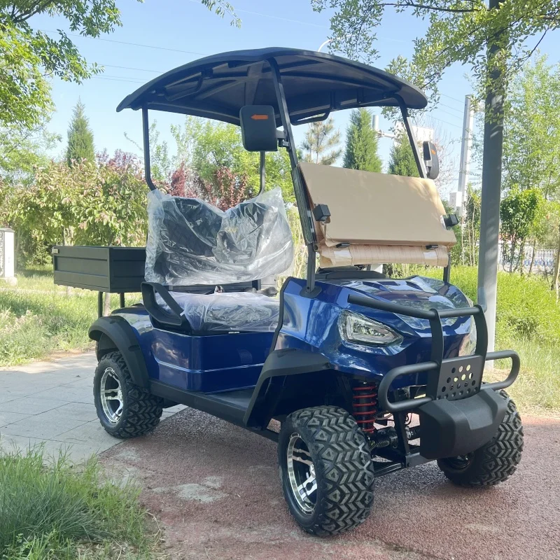 

2 Seat Utiligy Ce Farm Utility Golf Buggy With Top Roof and Storage Box Golf Electric Carts