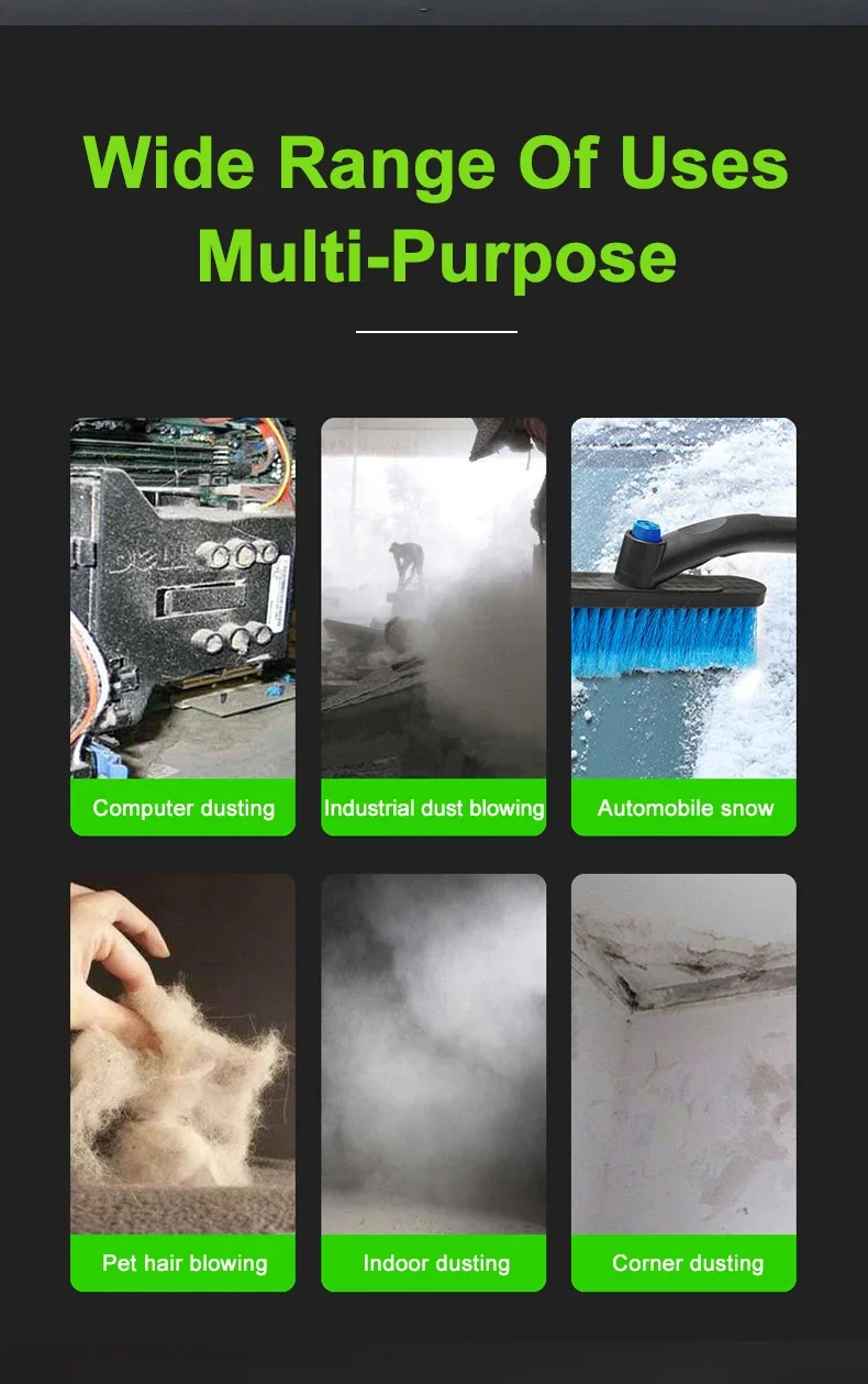 3-in-1 leistungsstarkes Staubblaswerkzeug für Auto/Schnee/Blätter, 21 V Handheld-Turbo-Jet-Lüfter, kabellose Luftpistole mit wiederaufladbarem Akku – Detail 2