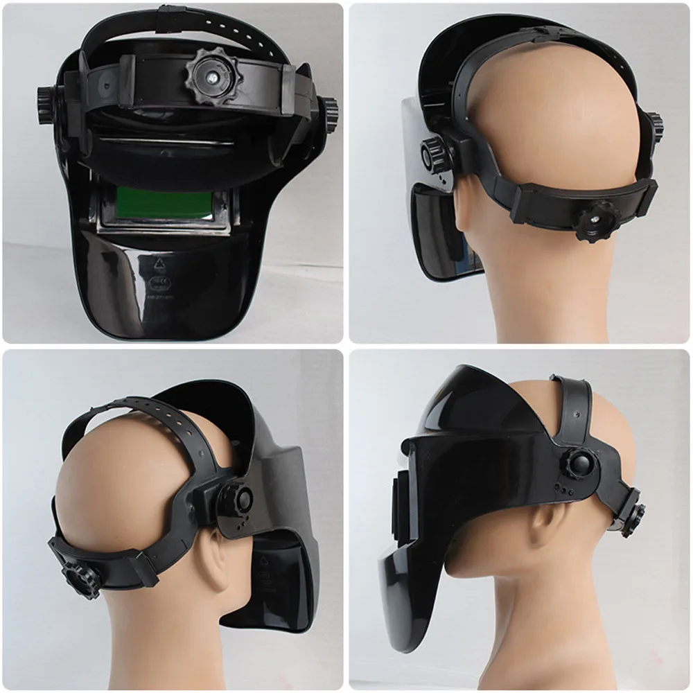 Automatic Welding Helmet Solar Powered Auto Darkening Hood with Adjustable Shade Range 4/9-13 for Mig Tig Arc Welder Mask