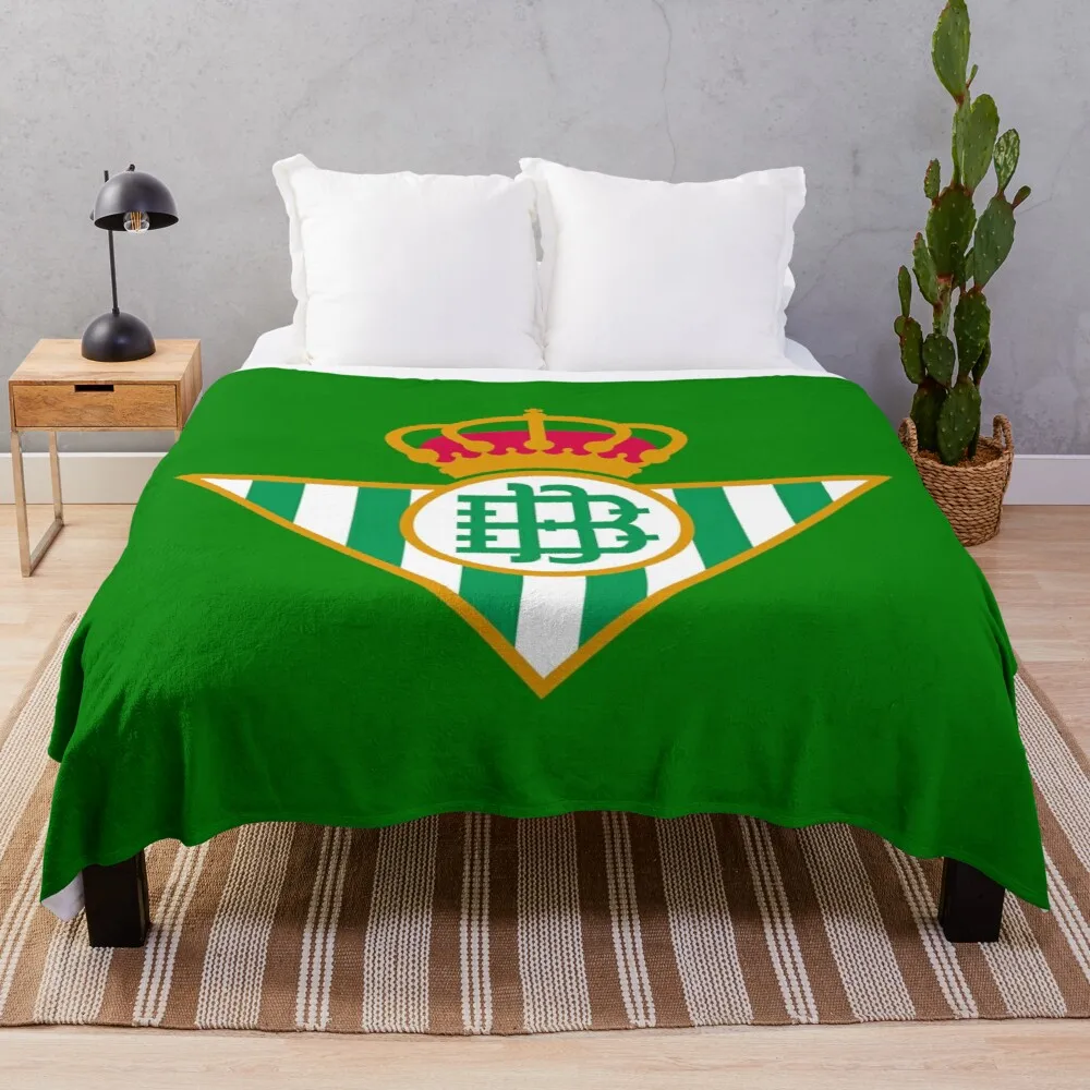 Real Betis Throw Blanket manta Linda a cuadros - AliExpress