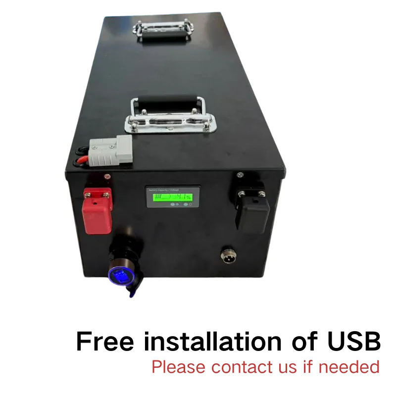 12V 24V 48V Portable Power Module 100Ah 150Ah 200Ah 280Ah with Charger