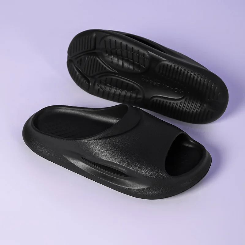 Tofflor för kvinnor och män Halkfria med tjock sula Mjukt skum Sliders Tofflor för inomhus utomhus Slip Comfy_voghion.com