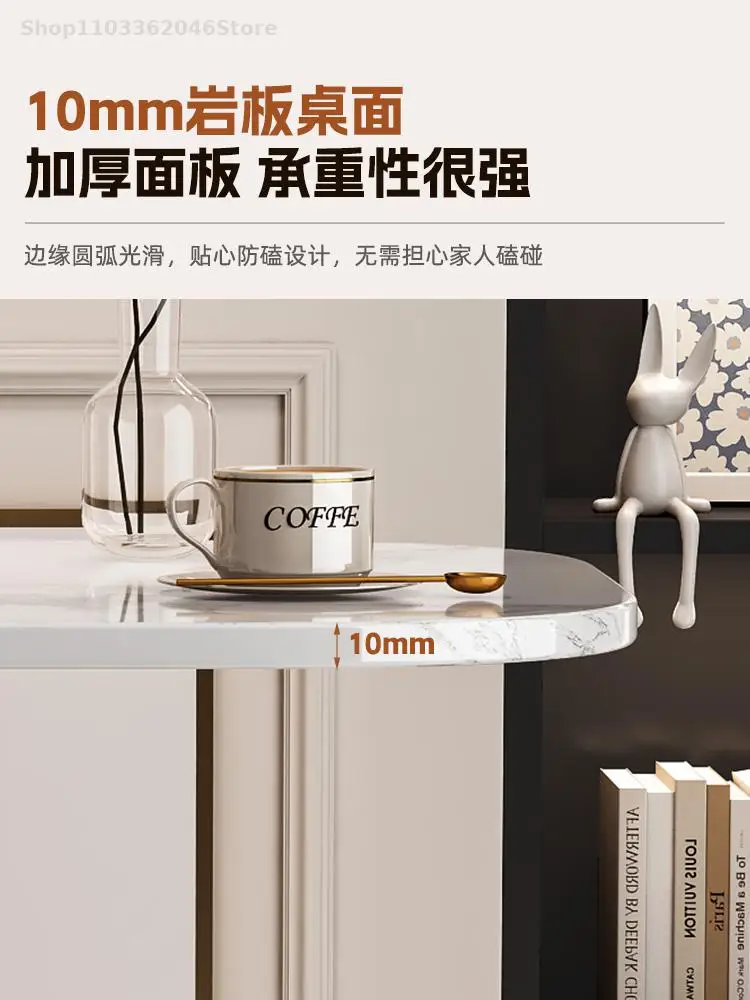 Side Table Sofa Side Cabinet Living Room Bedroom Removable Coffee Table Small Simple Modern Light Luxury Balcony Rock
