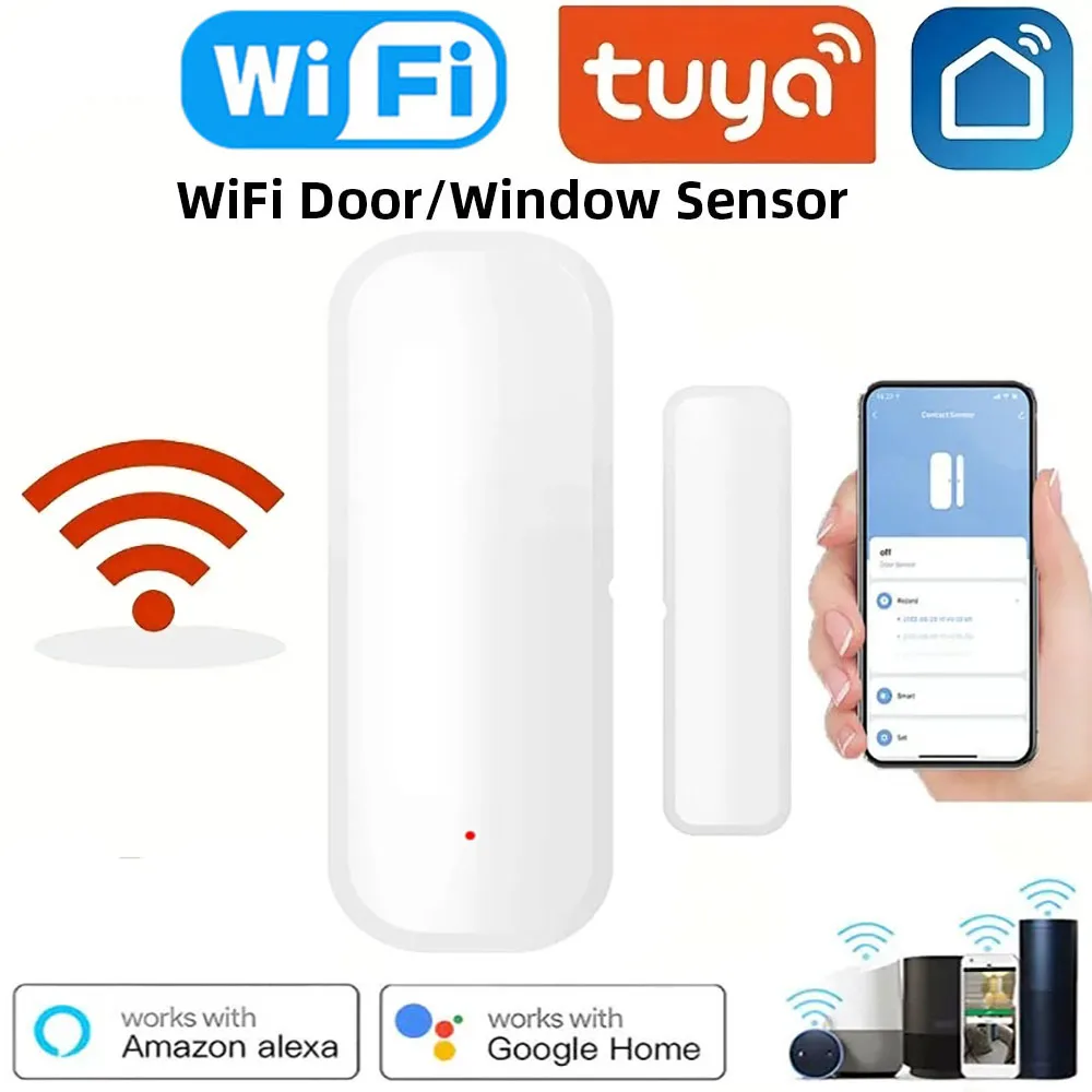 

Датчик открывания/закрытия дверей и окон беспроводной с поддержкой Wi-Fi
