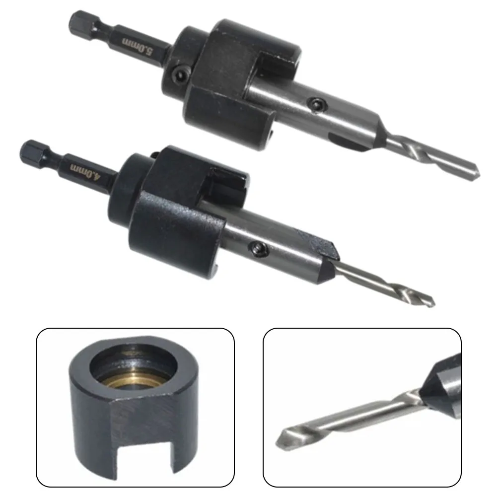 Countersink Drill Bits Woodworking Drilling Pilot Holes Carbon Steel