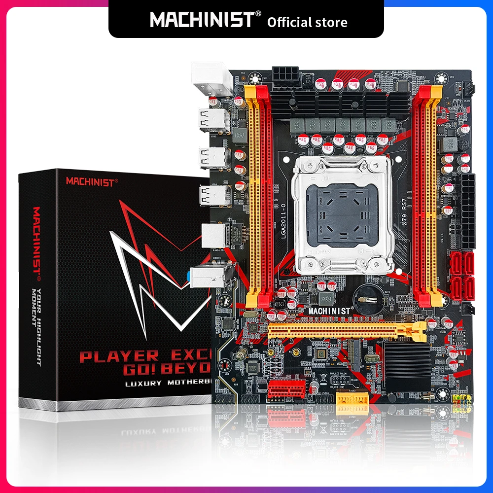 best motherboard for desktop pc Machinist X79 LGA  2011 Motherboard Support Xeon E5 V1 V2 CPU Processor DDR3 RAM Dual channel Memory X79 RS7 motherboards computer