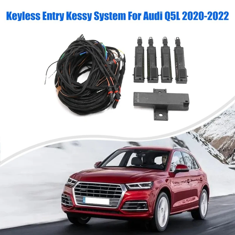 

Car Keyless Entry Kessy System 8W0927753 8W0927754 4M0907247 Black For Q5L 2020-2022