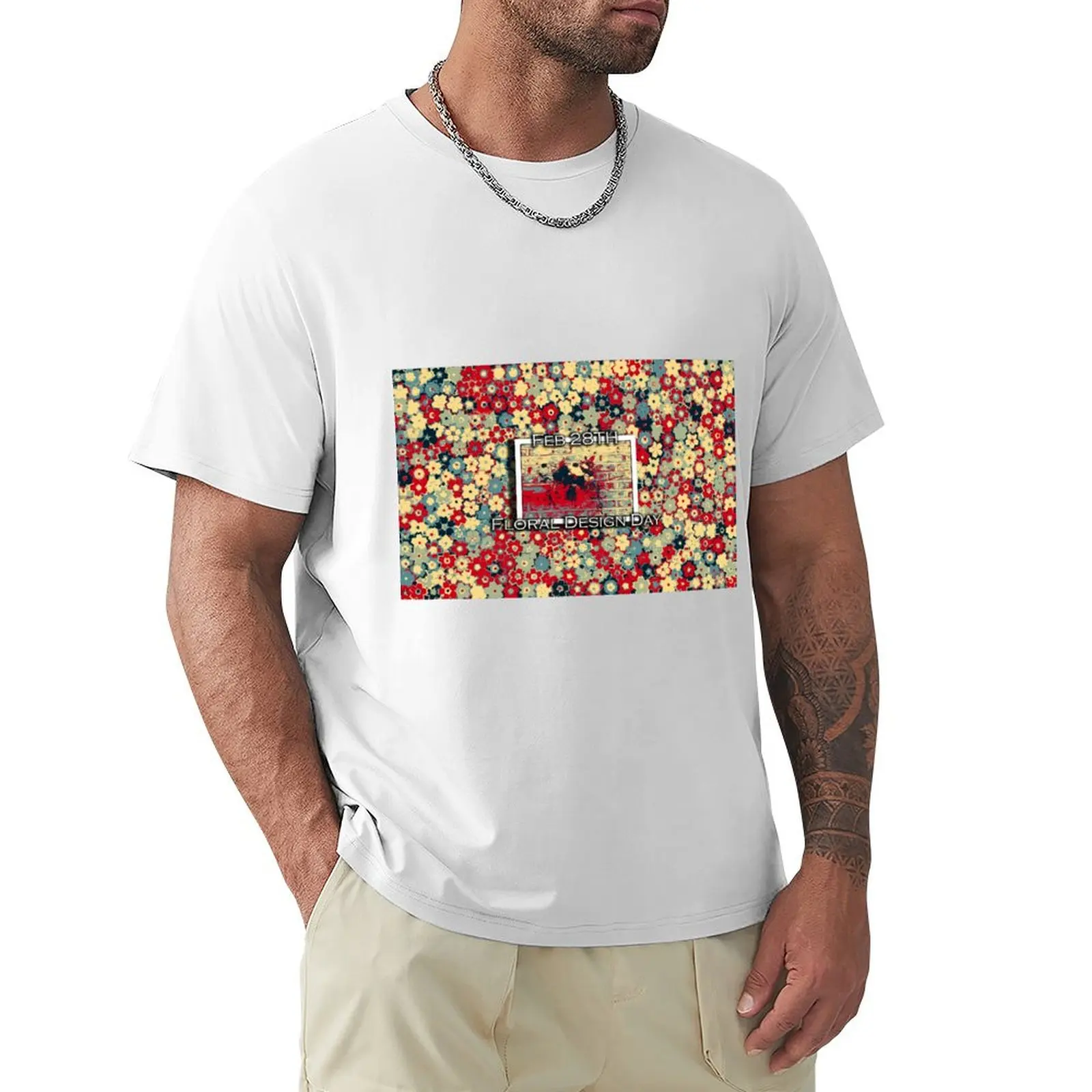 

I LOVE FLORAL DESIGN DAY T-Shirt anime clothes korean fashion t shirts for men pack