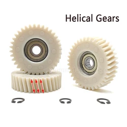 Enhanced Helical Gears for Electric Bikes - 36 Teeth, Nylon Oblique Design (36T 608z)