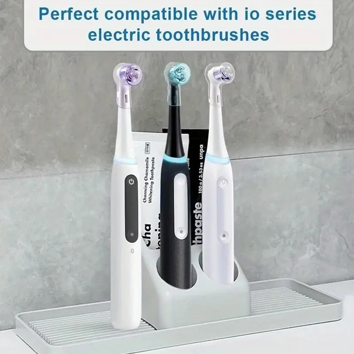 Toothbrush Dustproof Covers Caps Compatible with Braun Oral B Replacement Heads & iO Series Electric Toothbrush Head Protector