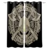Viking Pattern Window Curtain For Living Room Bedroom Luxury Home Kitchen Decor Items Curtains 1