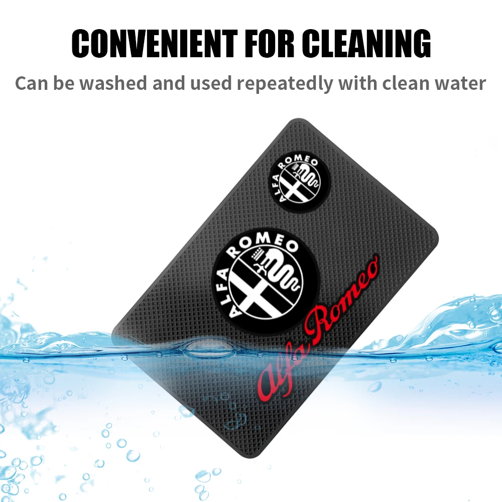 Car Styling Waterproof Dashboard Anti Slip Silicone Pad Alfa Romeo Giulia Quadrifoglio Spider MiTo Giulietta Stelvio 1Pcs car non slip mat car dashboard mat non slip dash mat