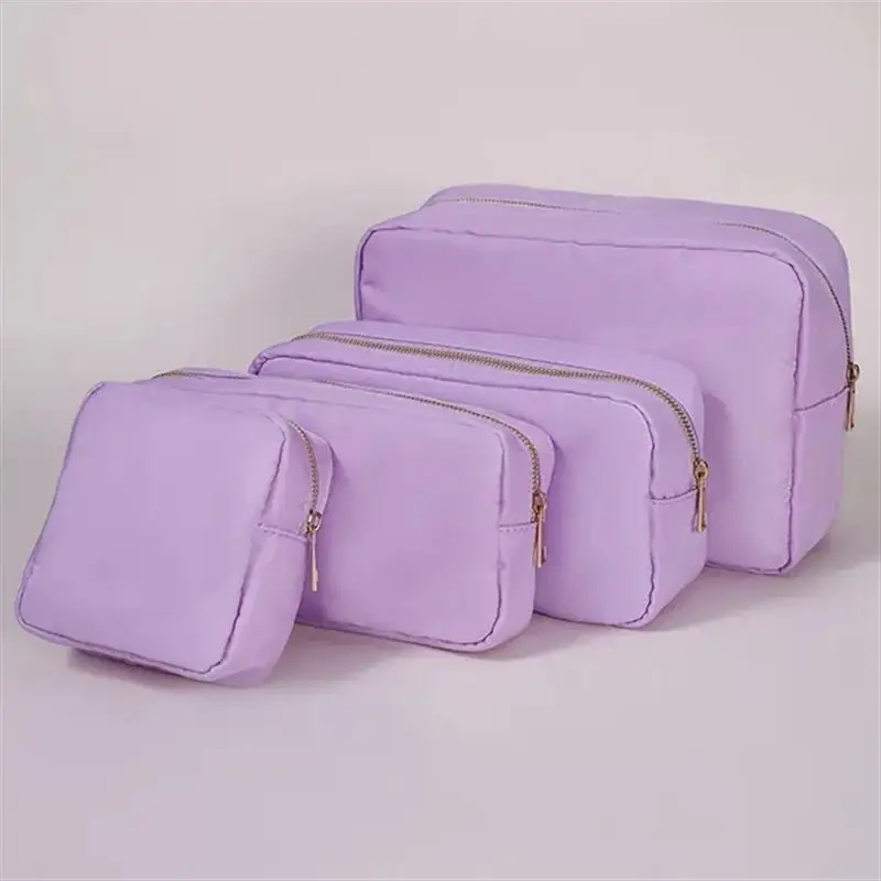 S /M/L/XL 17 Color Nylon Pouch Makeup Cosmetic Bag Zipper Toiletries Organizer Bag For Women Girls Travel Gift Makeup Pouch 5