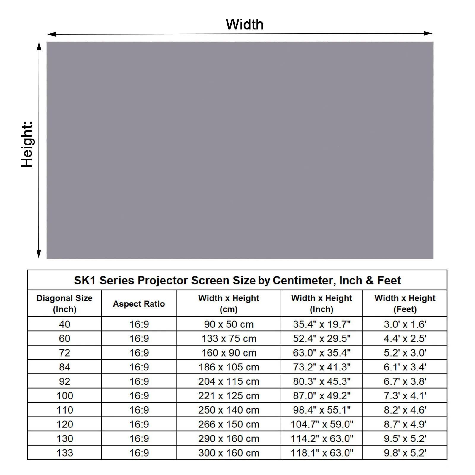 Portable Projector Screen Fabric Cloth 16:9 High Brightness Anti-Light Reflective Projection Curtain For Home Outdoor Office Use Projection Screen